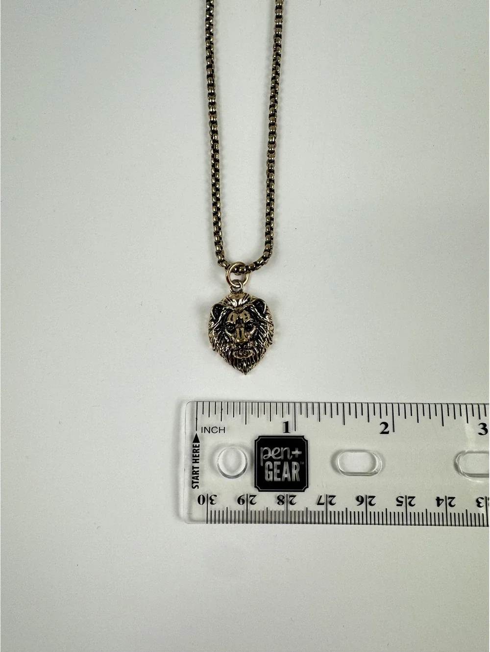 Fashion Jewelry Gold Toned Lion Head Women's Necklace